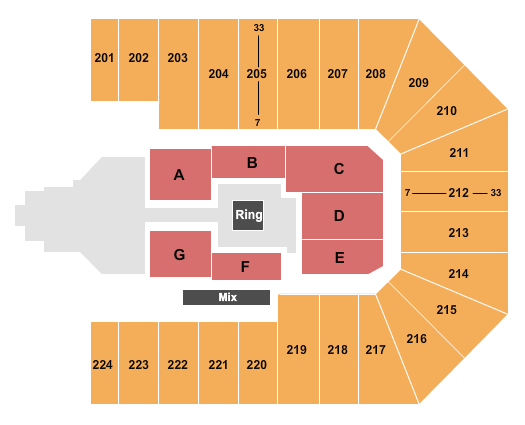 Wright State University WWE Seating Chart